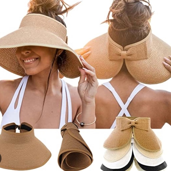 The Perfect Vacation Hat 👒 Roll Up Sun Visor for Easy packing - Picture 5 of 12